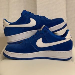 Nike Air Force 1 Low Hyper Cobaltwhite Suede